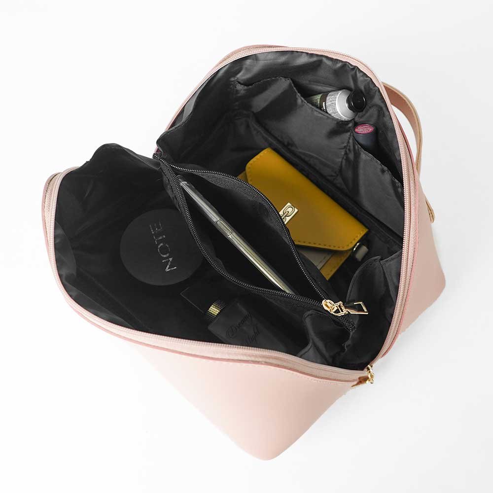 Large Capacity Travel Cosmetic Bag Peach - Image 5