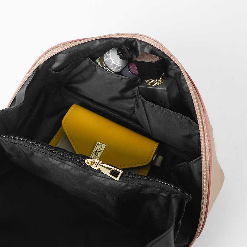 Large Capacity Travel Cosmetic Bag Peach - Image 6